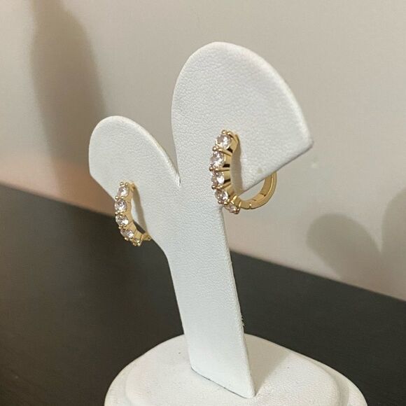 The Icon Pretty 14k Gold plated hoop earrings - Picture 8 of 10